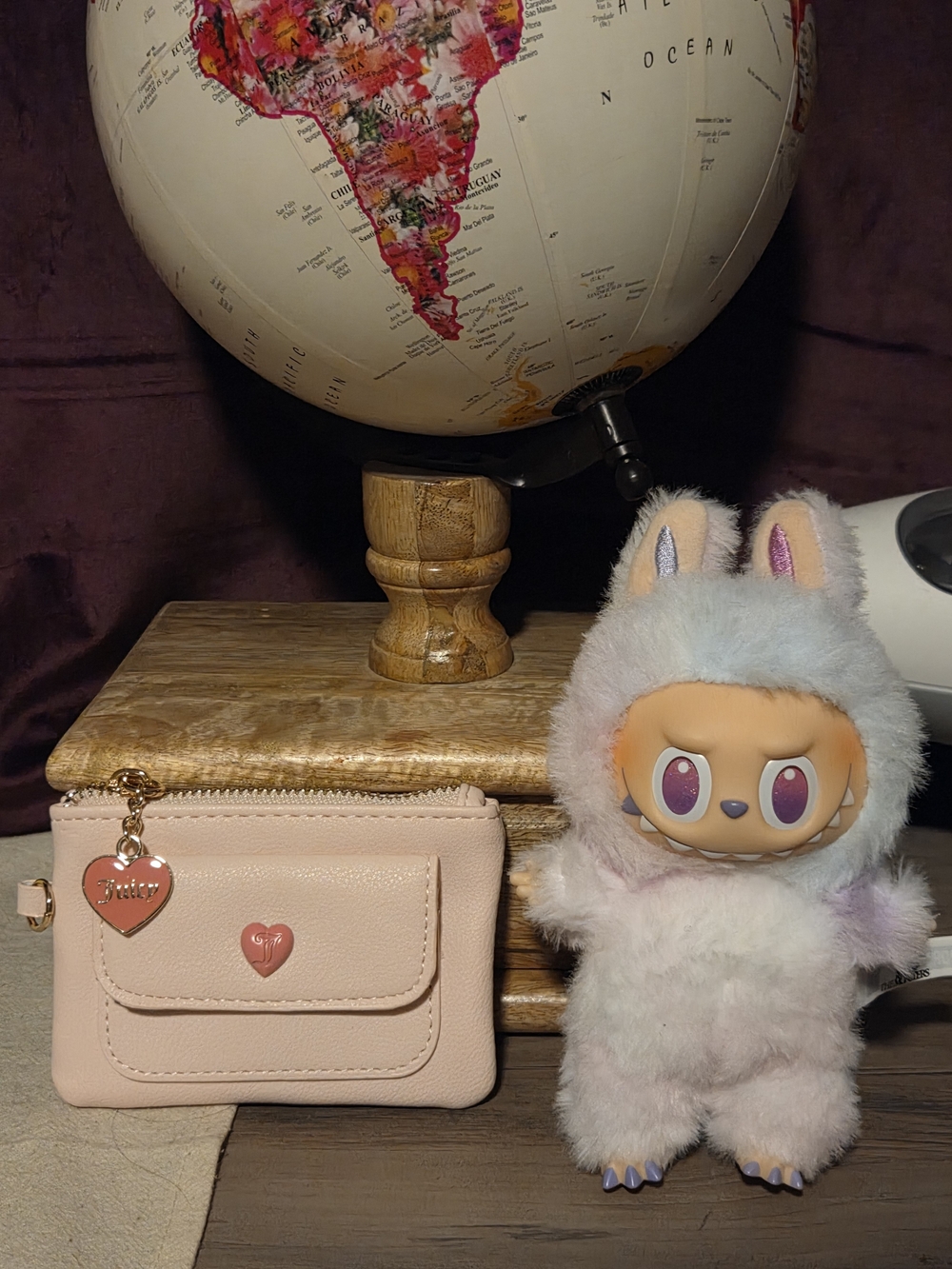 JUICY COUTURE Pink Heart Logo Coin Purse